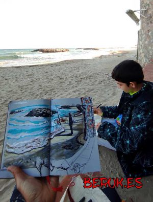 Sketching Sitges Al Natural Playa 300x100000